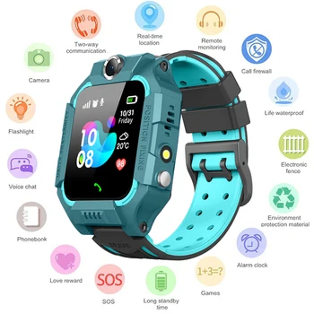 

LIGE New Smart watch LBS Kid SmartWatches Baby Watch for Children SOS Call Location Finder Locator Tracker Anti Lost Monitor+Box