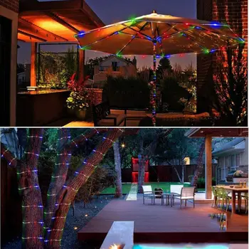 

IP65 Waterproof LED Rope 10m String Lights USB Powered with Remote Control 100 Y98E