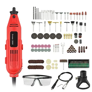 

EU/US 220V 260W Mini Electric Drill Set Variable Speed Grinder Grinding Machine Engraving Accessories Dremel Rotary Tools