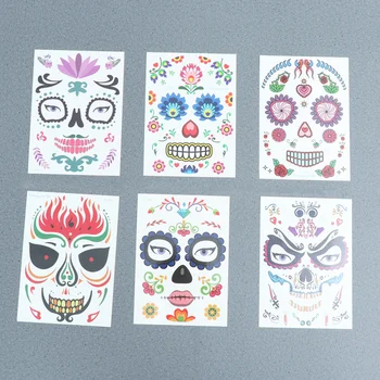 

12 Sheets Tattoo Sticker Waterproof Adults Halloween Temporary Children Stickers Tattoo Decal for Costume Party Festival Decorat
