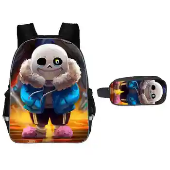 

16 Inch Undertale Backpack for Teenage Girls Boys Book Bag Mochila Travel Bag Undertale Children School Backpacks