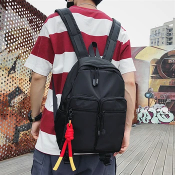 

Famous brand design 2019 New backpack men's tide brand street fashion large-capacity multi-pocket student bag couple backpack