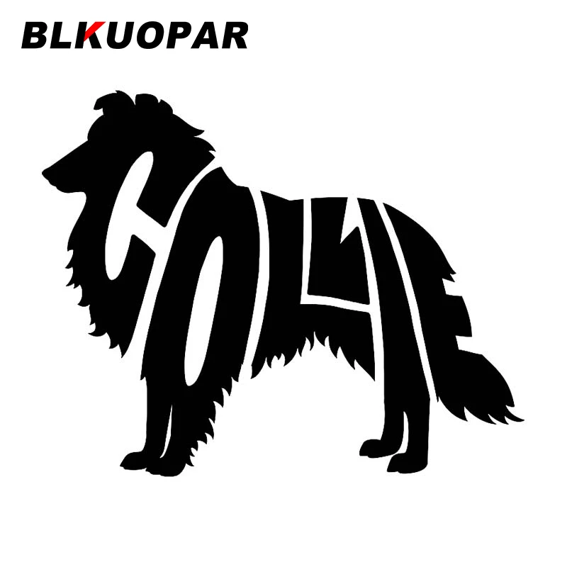 

BLKUOPAR for Collie Car Sticker Personality Occlusion Scratch Decal Waterproof Windshield Refrigerator Surfboard Car Styling