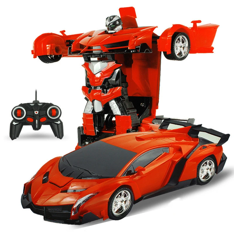 New Rc Car Deformation 2 in 1 RC Car Driving Sports Cars drive Deformation Robots Models Remote Control Car RC Fighting Toy Gift