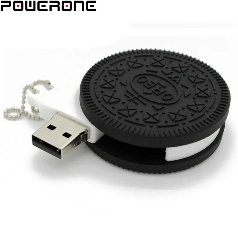 POWRONE зеркало с форме печенья USB флэш-накопитель Конфеты флешки маленькие Мини Смешные 4 GB/8 GB/16 GB/32 GB/64 GB печенье usb диск