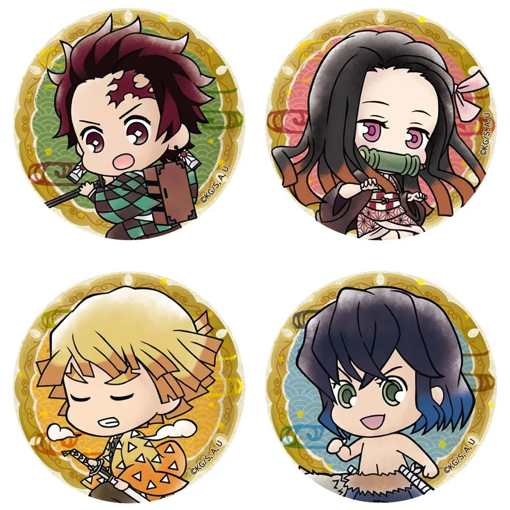 

Anime Badges Demon Slayer Button Pins Cosplay Characters