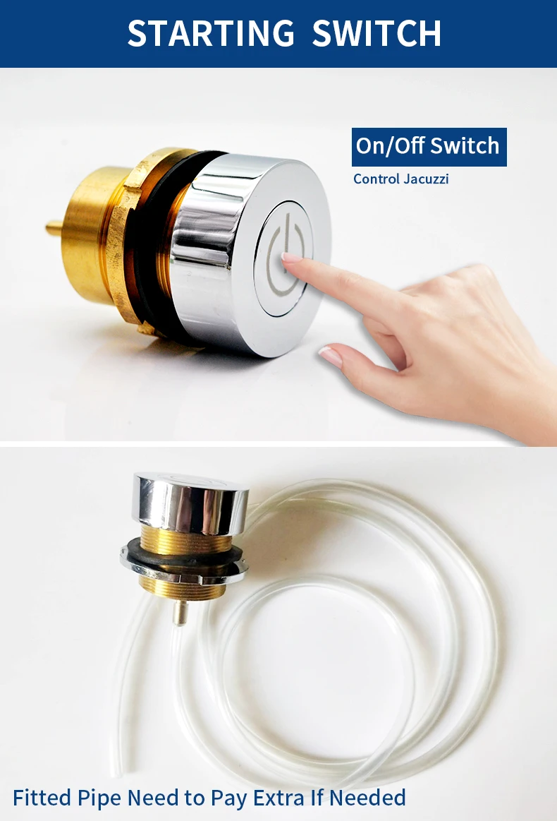 Description Picture 6 of itemMassage Bathtub Component Brass Air Switch Water Power Control For Bathroom Bath Tub Spa Accessories