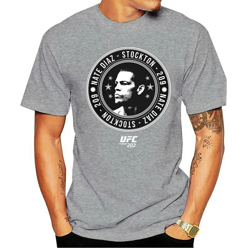 

t shirt Men's Graphic Unisex Funny Shirt men's shirt cheap men Nate Diaz Stockton 209 Repeat