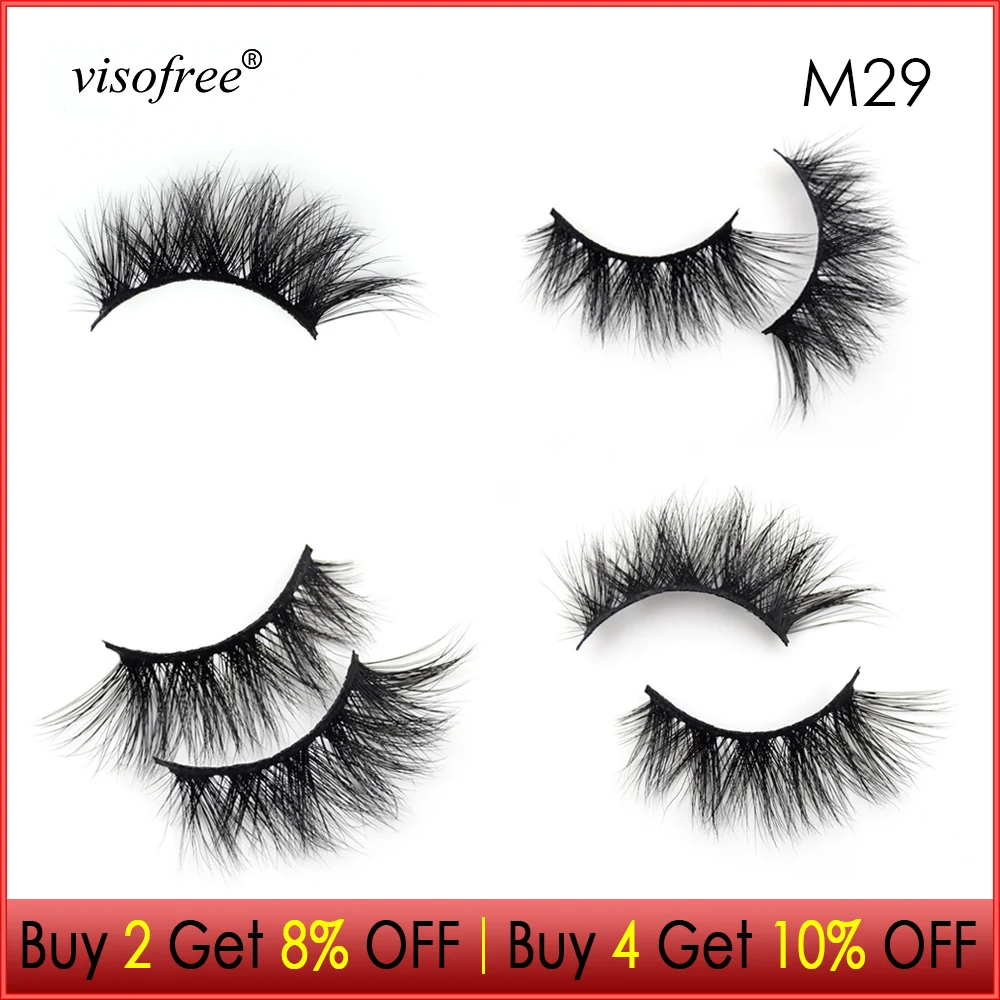 

Visofree Eyelashes 3D Mink Lashes Thick lashes Cruelty Soft Mink Eyelashes Full Strip lashes Natural Long False Eyelashes Beauty