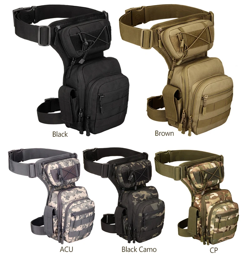 Bolsa de Perna dos Homens Bolsas da Motocicleta Esporte ao ar Coxa Bolsa Utilitário Cinto Cintura Pacote Ajustável Caminhadas Masculino Quadril Livre 2020 Xa936wa 9 Mochilas escal.