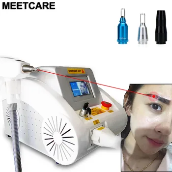 

1064nm 532nm 1320nm ND YAG Laser Tattoo Removal Eyebrow Pigment Eyebrow Line Beauty Machine Salon Center Device With Red Pointer