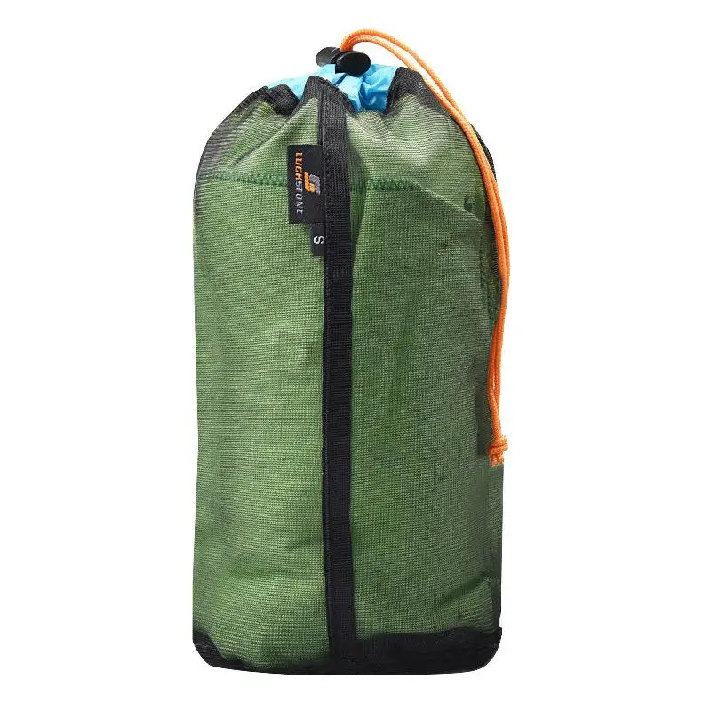 Спальный мешок, компрессионный мешок, складной нейлоновый сетчатый мешок для хранения, на открытом воздухе, для кемпинга, палатки, для путешествий, одежда, гамак, вещи, мешок