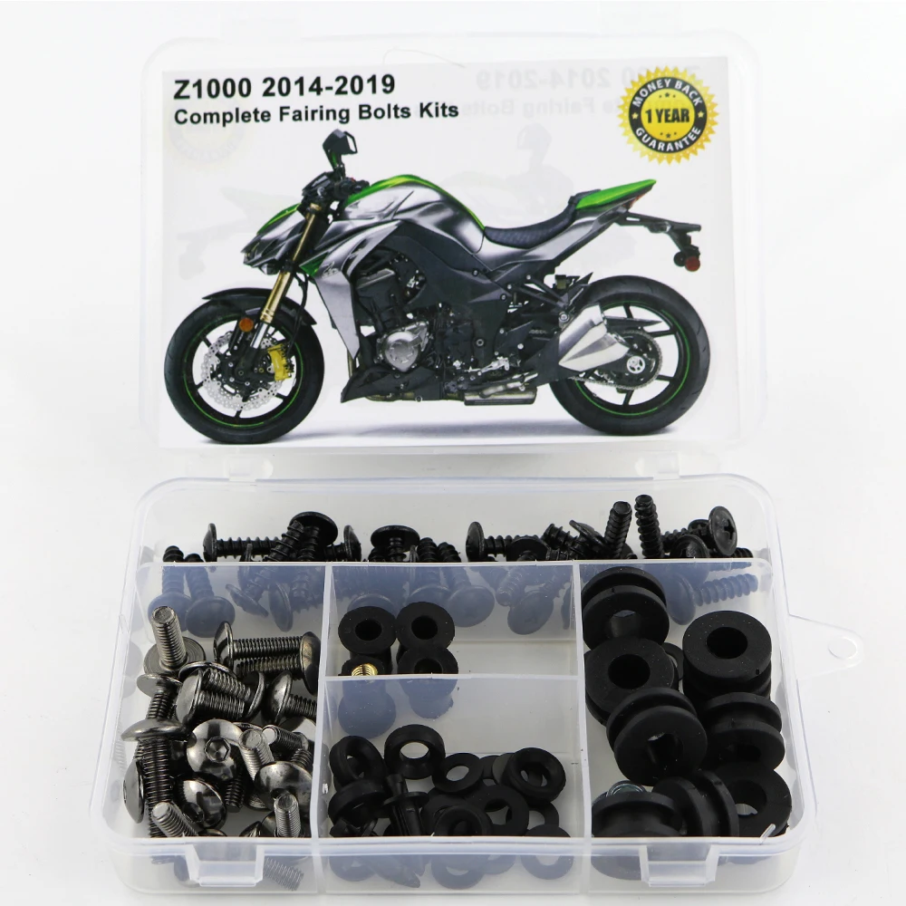 Для Kawasaki Z1000 обтекатель мотоцикла Полный Обтекатель Болты Комплект стальной обтекатель зажимы гайки - Цвет: Titanium