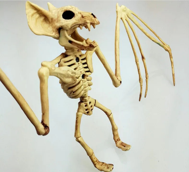 

Bat Skeleton Hanging Decora Horror Halloween Haunted House Scary Animal Prop Festival Party Decoration