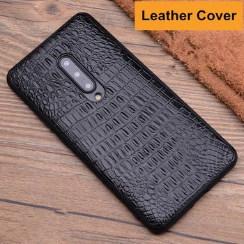 

Silicone Soft For Oneplus 7T Pro Case Leather + TPU Back Cover For Oneplus 7 7T Pro Back Cover Leather Protective Case Plain