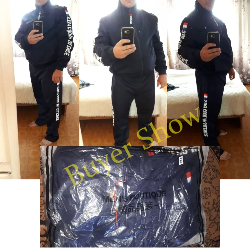M-9XL Large Size Tracksuit Set Men Autumn Spring Sportwear Men Zipper Coat Pants 2 Piece Sets Sweat Suit Sporting Fitness Sets M-9XL Large Size Tracksuit Set Men Autumn Spring Sportwear Men Zipper Coat Pants 2 Piece Sets Sweat Suit Sporting Fitness Sets