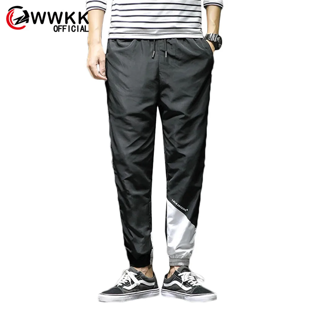 Новинка, мужские широкие спортивные свободные армейские зеленые шаровары, свободные штаны на шнурке, эластичные мужские эластичные штаны с боковыми карманами для бега