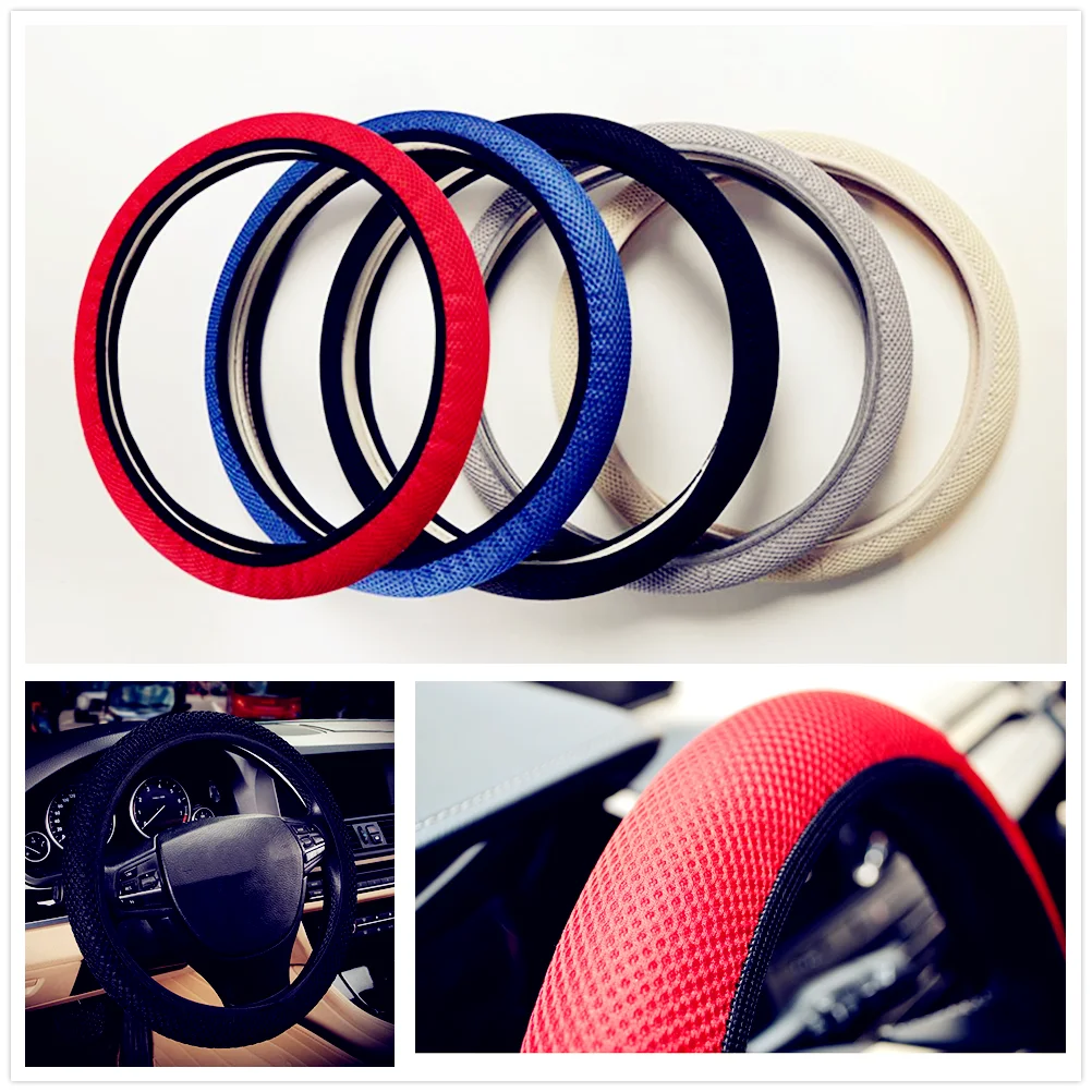 38 см чехол рулевого колеса автомобиля противоскользящая сетка для Toyota Tacoma Tercel Tiara