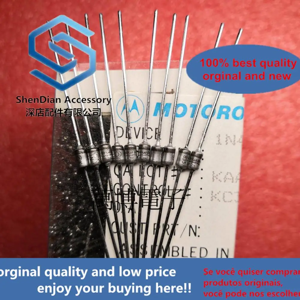 

20pcs only orginal new can 1N4731 1N4731A 1W 4.3V Zener tube