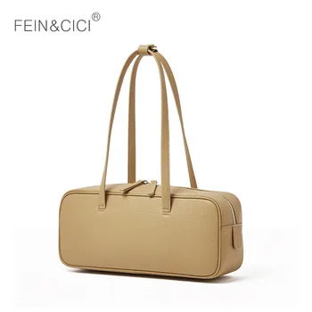 

Women casual shoulder bag ladies baguette shape underarm bag girls chic totes handbag white black yellow