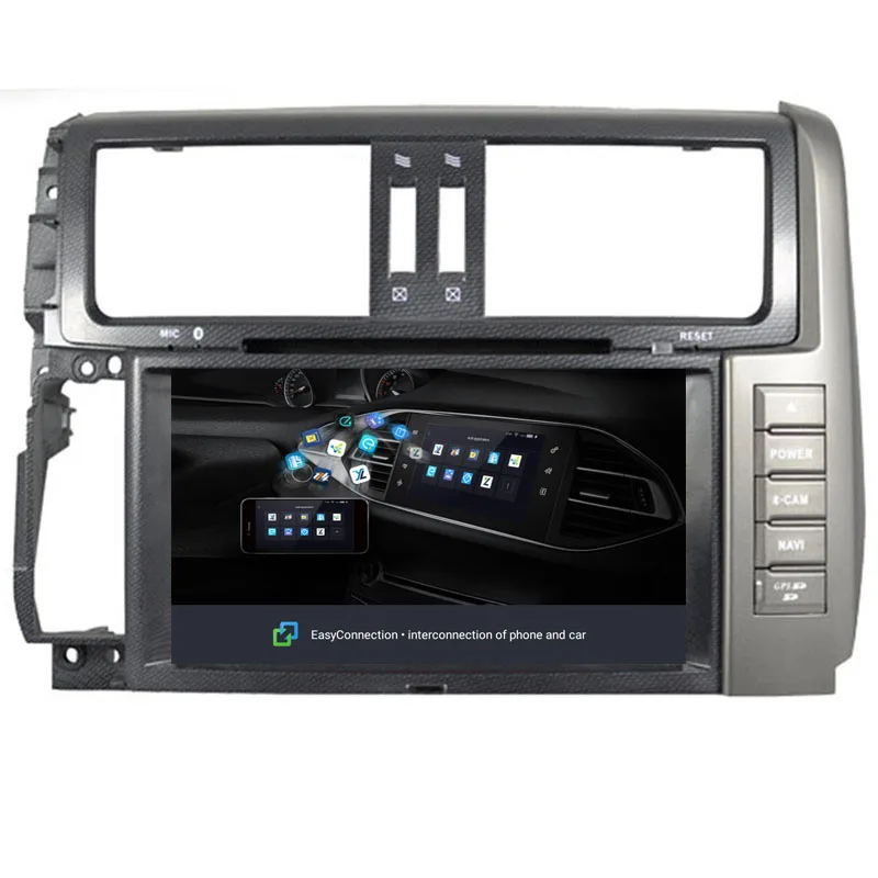 NaviTopia 1024*600 8 дюймов 8 ядро Оперативная память 2G Встроенная память 32G Android 8,1 автомобиль радио плеер для Toyota PRADO 150 2010-2013
