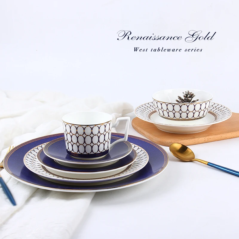 

Luxury European Bone China Western Tableware Ceramic Plate For Fruit,Steak,Soup Decorative Plate Free Shipping