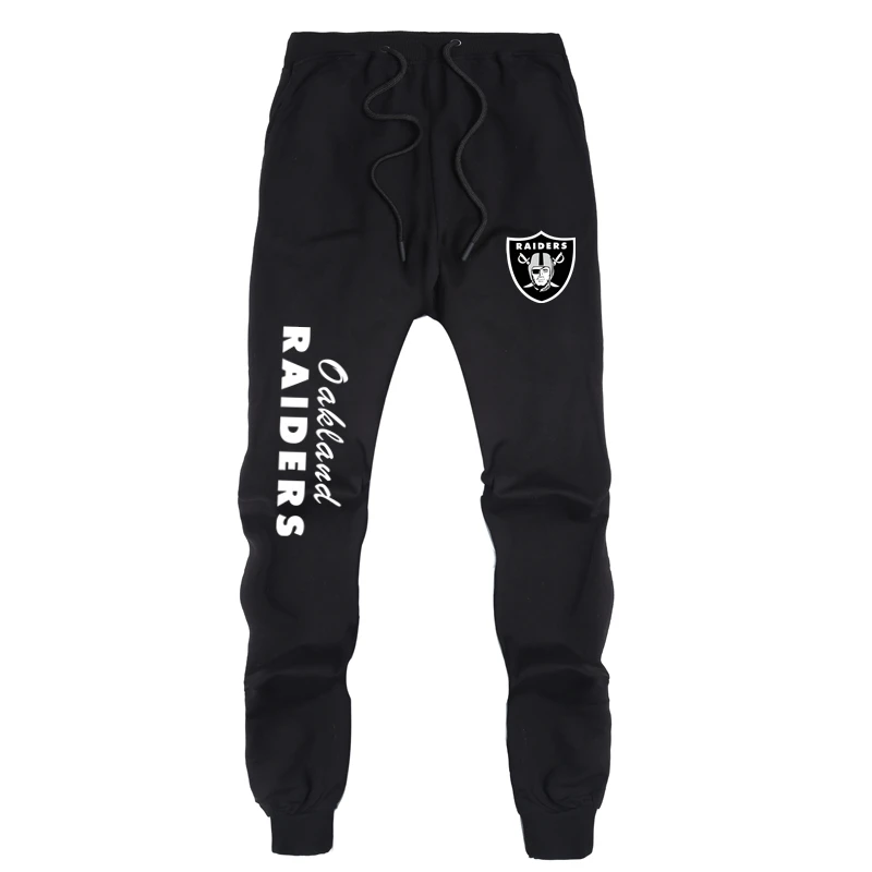 Raiders Black Новые весенние и осенние рейдеры повседневные брюки викинги Мужская хлопковая повседневная одежда для футбола Патриоты мужские повседневные спортивные штаны для влюбленных - Цвет: Raiders Black