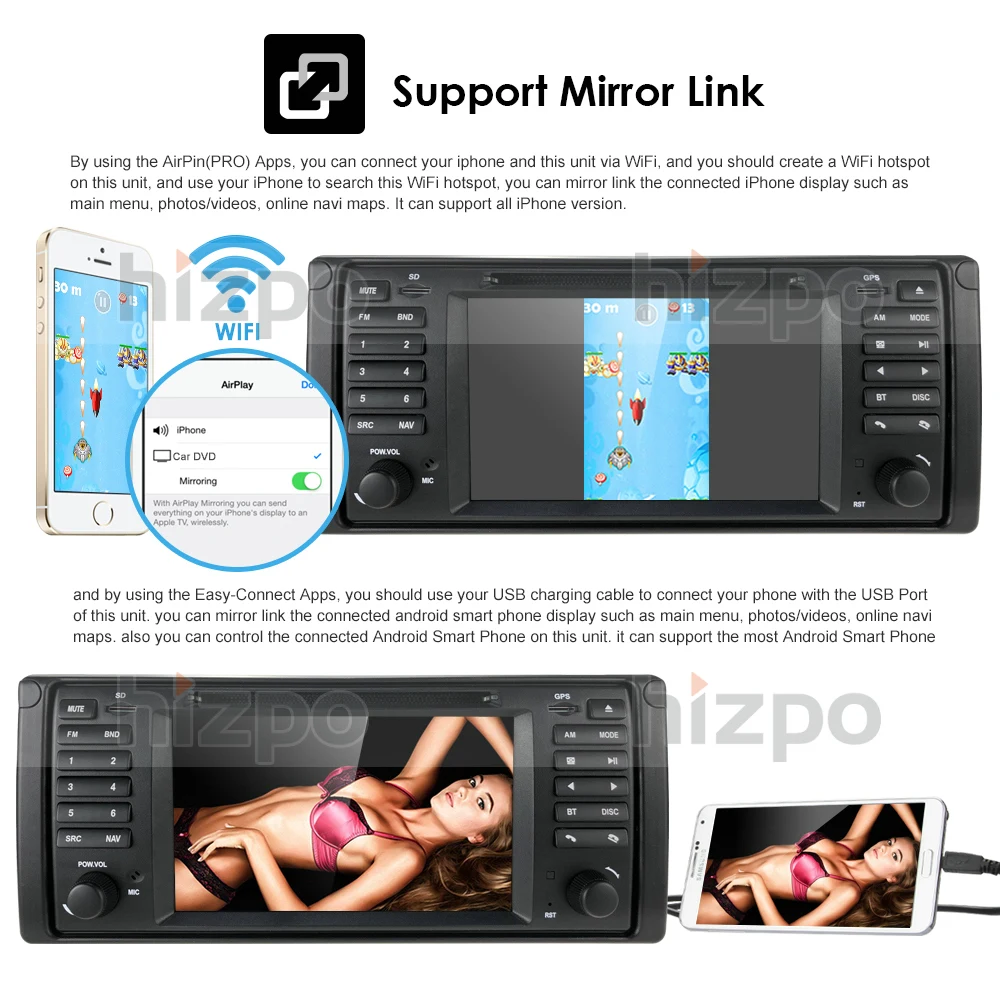 1 Din Android 10.0 Auto Radio For BMW/E53 X5 QuadCore RAM 1GB ROM 16GB GPS Car Multimedia Stereo System Car DVD PlayerDVR Camera