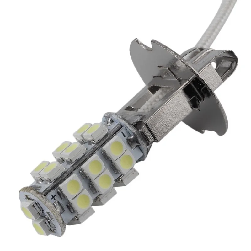 3 Вт DC12V Белый H3 28SMD 3528 1210 светодиодный светильник, светодиодный светильник, 3 Вт, светодиодная лампа, светильник сигнала поворота, головной светильник, противотуманная фара, 2 шт