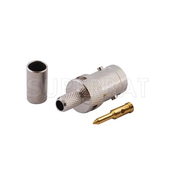 

Superbat 10 pcs RF RP-BNC Crimp Jack(Male Pin) connector for LMR195 Free Shipping
