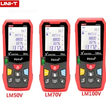 UNI-T LM50V/LM70V/LM100V лазерный дальномер электронная линейка с функцией голосовой трансляции зарядка через usb UNI-T LM50V/LM70V/LM100V лазерный дальномер электронная линейка с функцией голосовой трансляции зарядка через usb