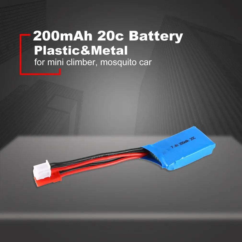 7,4 V 200mAh 20c аккумуляторная батарея Lipo батарея литиевая батарея RC для мини альпиниста Москитная машина 1/36 автомобиль RC автомобиль набор