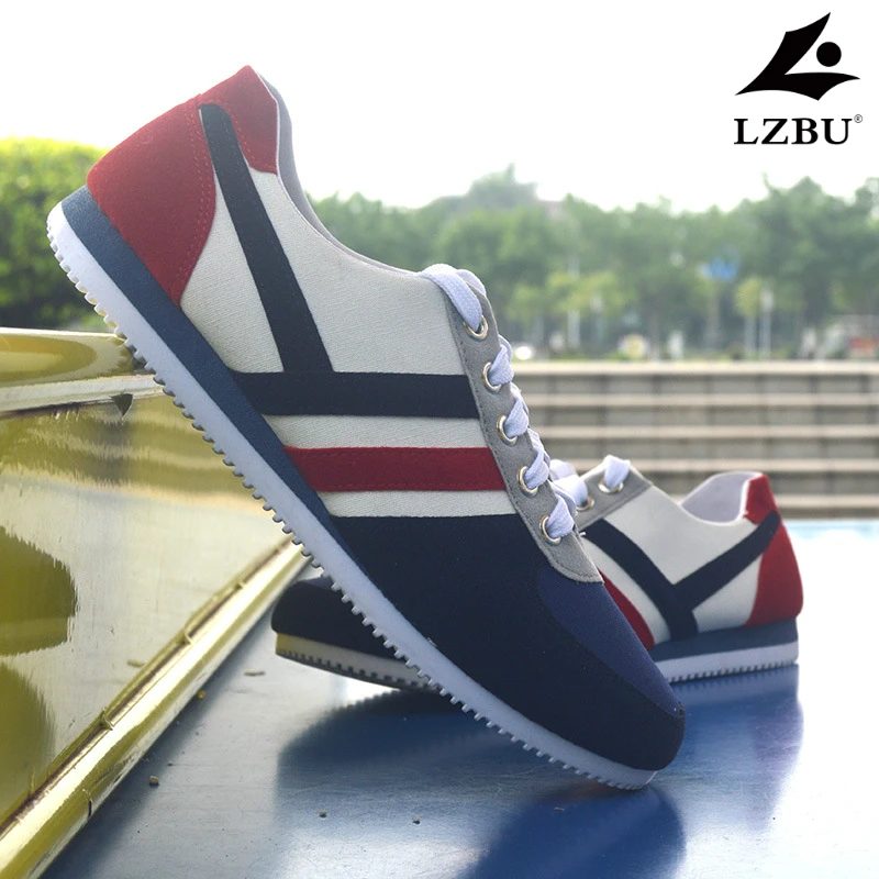 

LZBU shoes men shoelace Fashion Top Brand Men's Casual Color matching Shoes Spring Autum Bullock Style Man Sneakers Comfortable