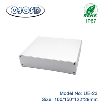 

aluminum pcb boxes with dividers metal enclosure hinge junction box aluminum project box desktop by CSCSD 100/150*122*29mm
