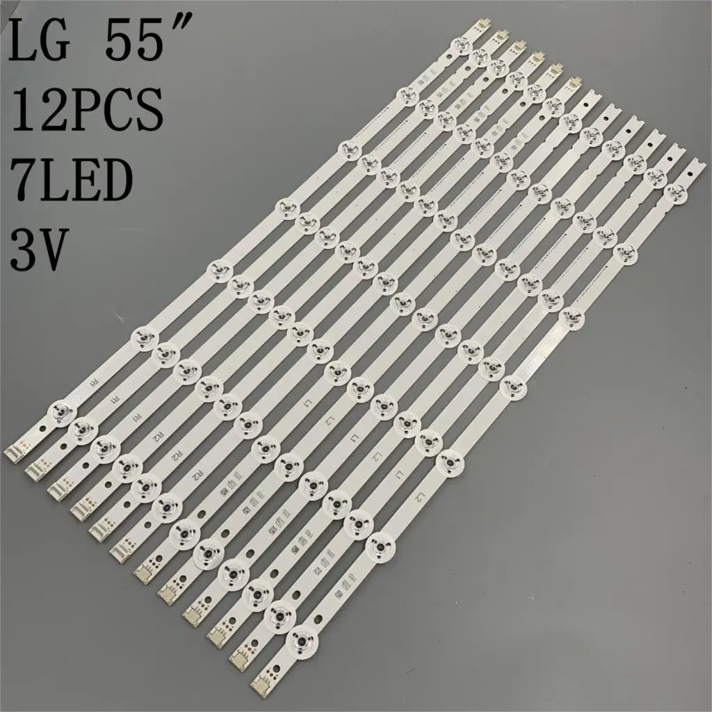 12 шт. светодиодная подсветка 55 дюймов V14 Slim DRT R1 L1 R2 L2 для LG 55LB690V - Цена: 2 863,44 руб. / набор