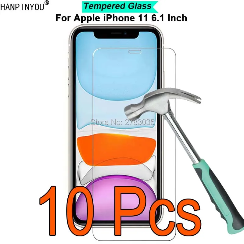 10 шт./партия для Apple iPhone 11 6," 9 H твердость 2.5D Ультратонкий Закаленное стекло пленка защитная пленка для экрана