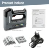WORKPRO 5 In1 3.6V Heavy Duty Staple Gun Rechargeable Cordless Tacker For House Decor Renovations Upholstery, Decoration 2