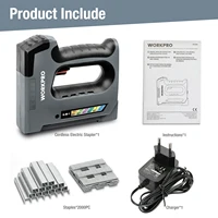 WORKPRO 5 In1 3.6V Heavy Duty Staple Gun Rechargeable Cordless Tacker For House Decor Renovations Upholstery, Decoration 2