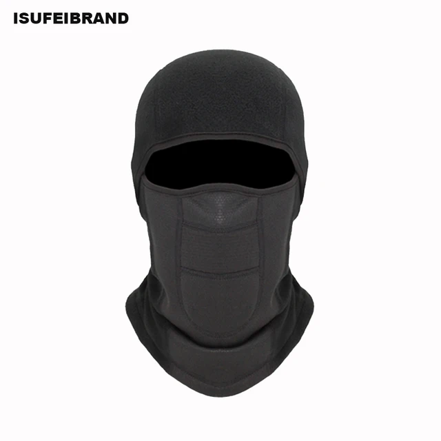 US $6.56 TH05 Winter Thermal Fleece Ski Mask Full Face Cover Snowboard Hood Scarfs Outdoor Sport Windproof C