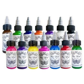 

14 Colors 30ml/bottle tattoo ink permanent Body Arts Paint Micro Pigment Eyebrow Eyeliner Lip Body Tattoo Art Beauty Tools