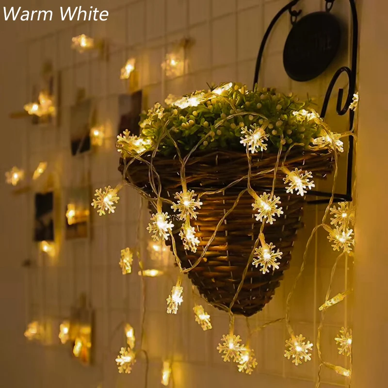 WarmWhite 1,5 м, 3 м, 6 м, 10 м, Рождественский светодиодный светильник-гирлянда s, праздничный светодиодный Сказочный светильник, вечерние гирлянды для украшения гостиной и сада - Испускаемый цвет: WarmWhite
