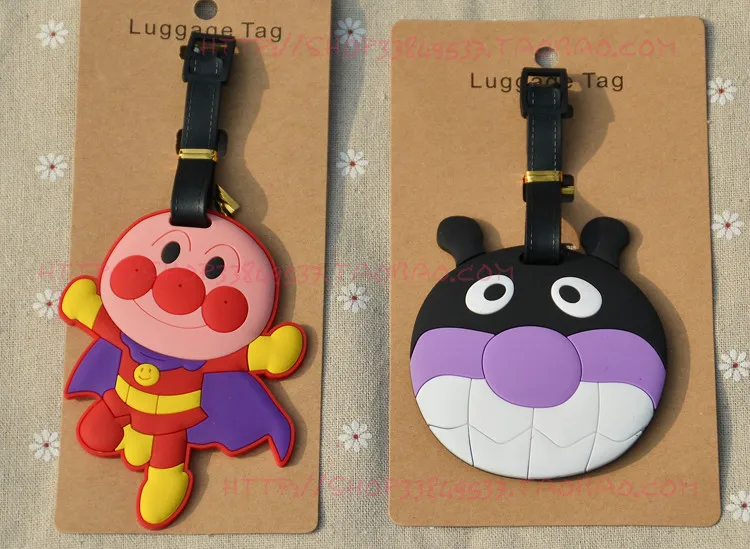 1 шт. Anpanman аниме путешествия бренд багажная бирка на чемодан ID адрес портативный держатель тегов багажные этикетки