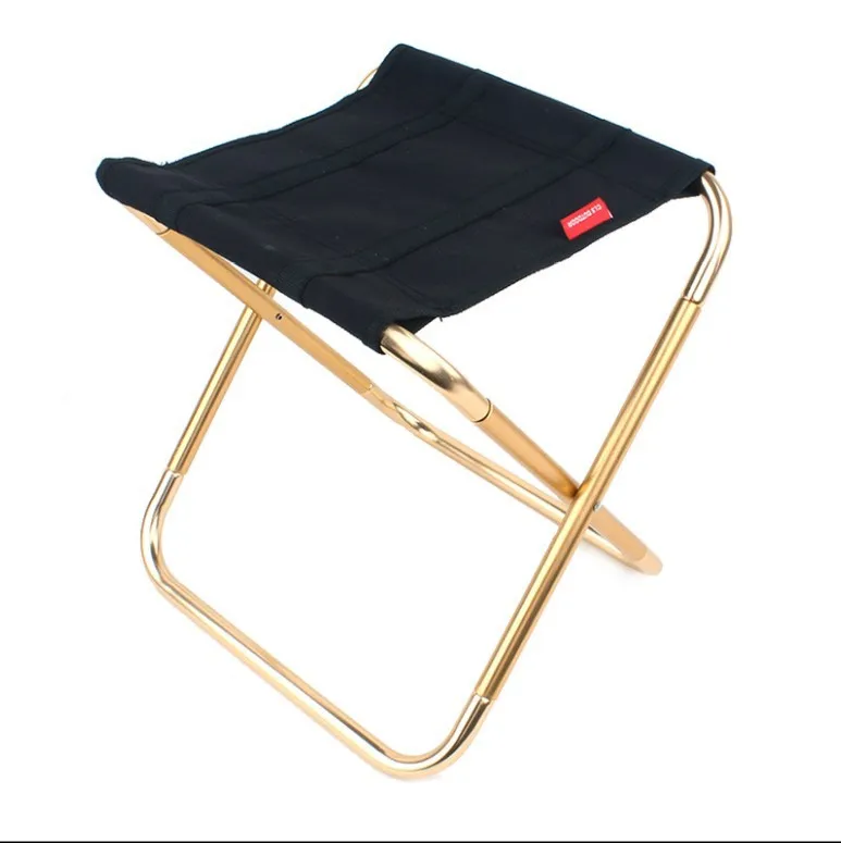 

Outdoor Folding Chair 7075 Aluminium Alloy Fishing Chair Barbecue Stool Folding Stool Portable Train Stool Camping Camp Chair