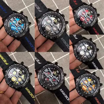 

FERRARI WORLD Luxury Brand quartz women Watches Quartz Watch Stainless Steel Strap wristwatch classic business dress men watch 4