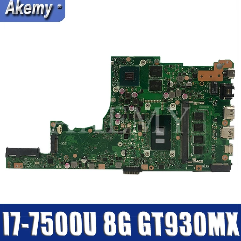  Akemy X405UR For ASUS X405U X405UN X405UR X405URR X405URP X405UQ X405UF Laotop Mainboard X405UR Mot