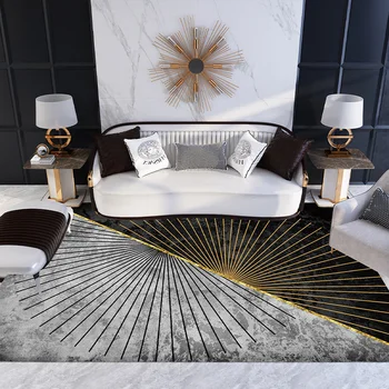 

Geometric Carpet Large Area Rug Abstract Art Carpets For Living Room Bedroom Anti-Slip Floor Mat Kitchen Tapete
