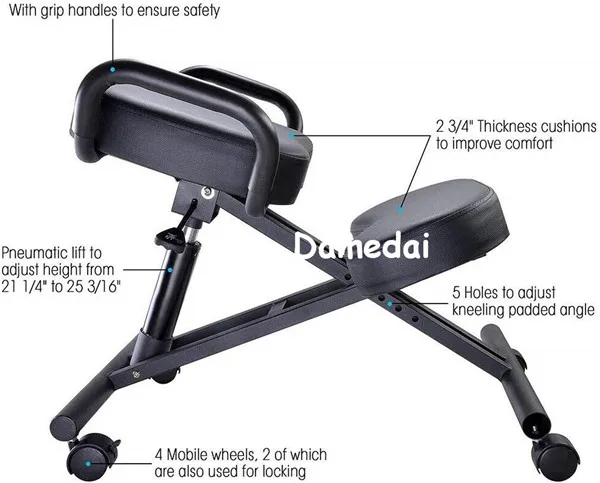 Ergonomically Designed Kneeling Chair Leather Cushion Seat Modern Office Furniture Computer Chair Ergonomic Posture Knee Chair Ergonomically Designed Kneeling Chair Leather Cushion Seat Modern Office Furniture Computer Chair Ergonomic Posture Knee Chair