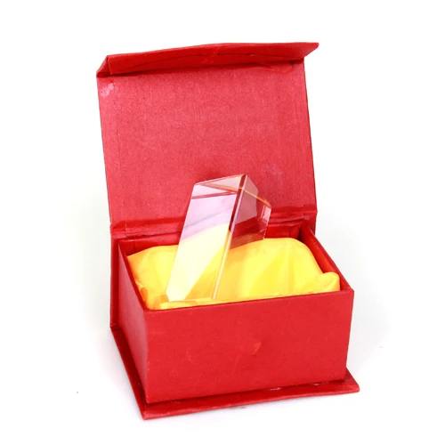 Physics Teaching Precision Science Optical Glass Triangular Prism 1.97 inch