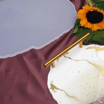 

Crystal Epoxy Resin Mold Irregular Coasters Tray Casting Silicone Mould DIY Tool Q0KE