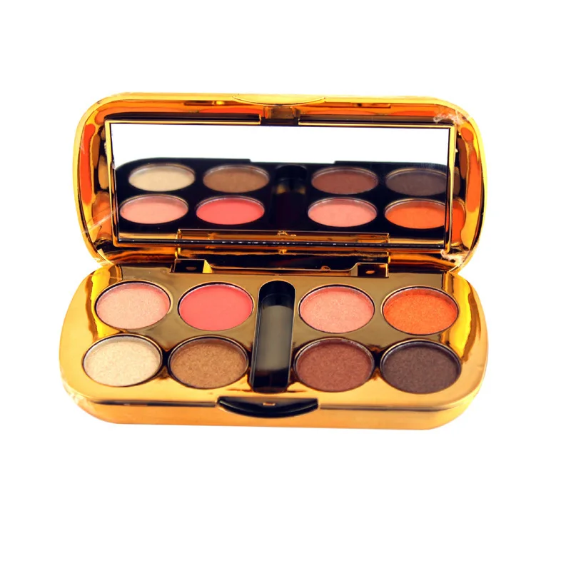

LED Makeup Mirror 4 Design 8 Colors Pearlescent Eye Shadow Half Pearly Matte Gift Box Eyeshadow Nude Make-up Eyeshadow Pallete